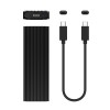Boîtier SSD M.2 NVMe 10Gbps USB C 3.1 Gen2, boîtier externe noir * ASM2-022B *