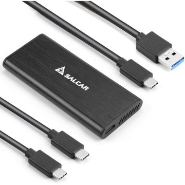 Boîtier SSD M.2 NVMe 10Gbps USB C 3.1 Gen2, boîtier externe noir * ASM2-022B *