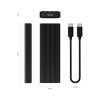 Boîtier SSD M.2 NVMe 10Gbps USB C 3.1 Gen2, boîtier externe noir * ASM2-022B *