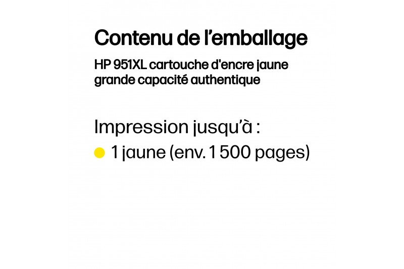 HP 951XL - à rendement élevé - jaune - original - cartouche d'encre