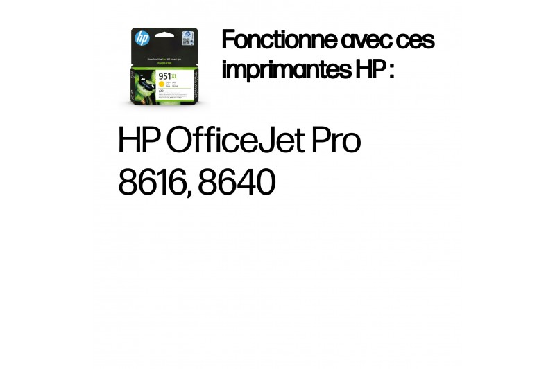 HP 951XL - à rendement élevé - jaune - original - cartouche d'encre
