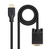 Câble VGA Male (source) vers HDMI Male (sortie) 1.8m *Nanocable 10.15.46.02*