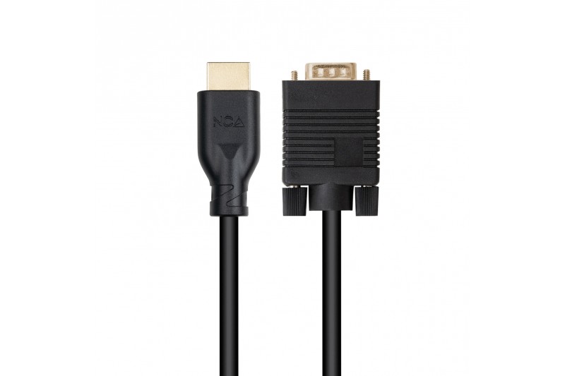 Câble VGA Male (source) vers HDMI Male (sortie) 1.8m *Nanocable 10.15.46.02*