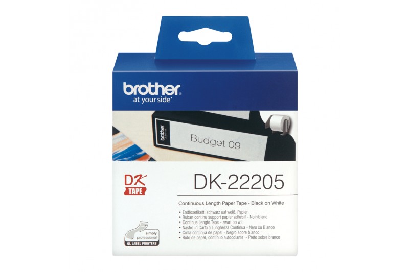 Brother DK-22205 - papier thermique - Rouleau (6,2 cm x 30,5 m)