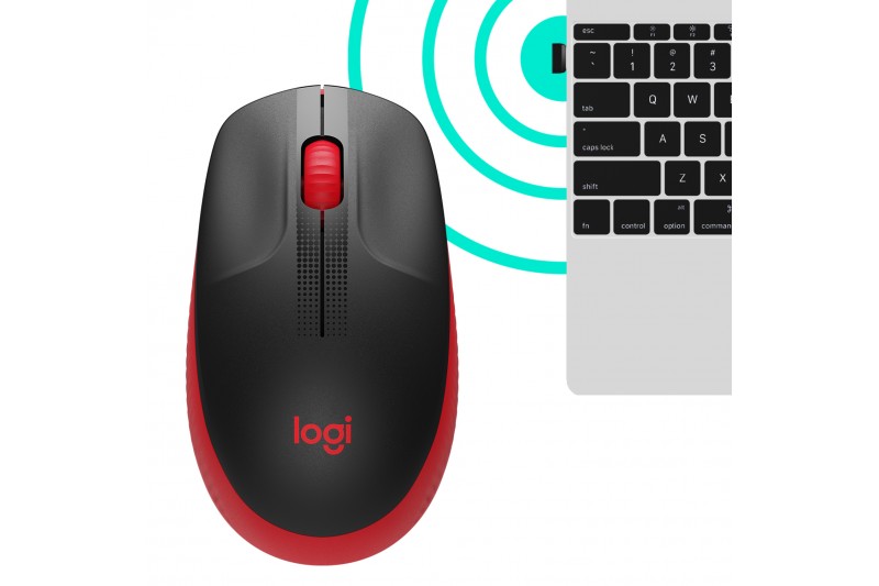 Logitech M190 - souris - rouge * 910-005908 *