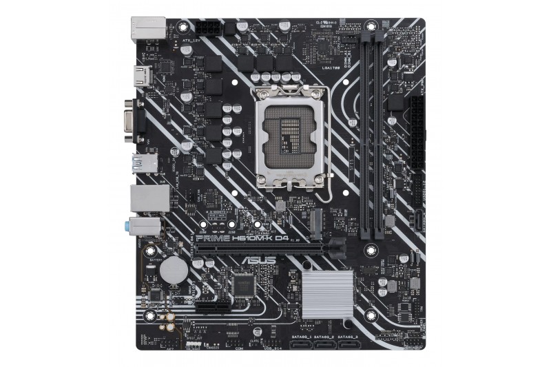 ASUS H610M-K D4 - carte-mère - mATX - Socket LGA1700 - H610 proc serie 12