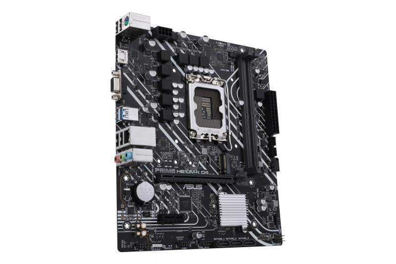 ASUS H610M-K D4 - carte-mère - mATX - Socket LGA1700 - H610 proc serie 12
