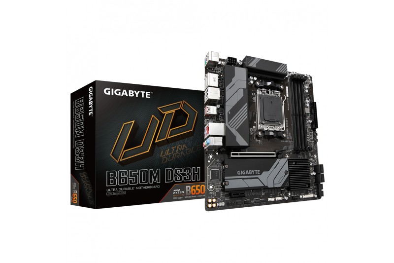 GIGABYTE B650M DS3H ATX Socket AM5  DDR5 VGA DVI HDMI M.2