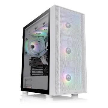 Boitier Thermaltake H570 TG ARGB Mid Tower Chassis ATX Blanc*CA-1T9-00M6WN-01*