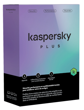 Kaspersky Plus 3dev 1y mini bs noCD FR * KL1042F5CFS *