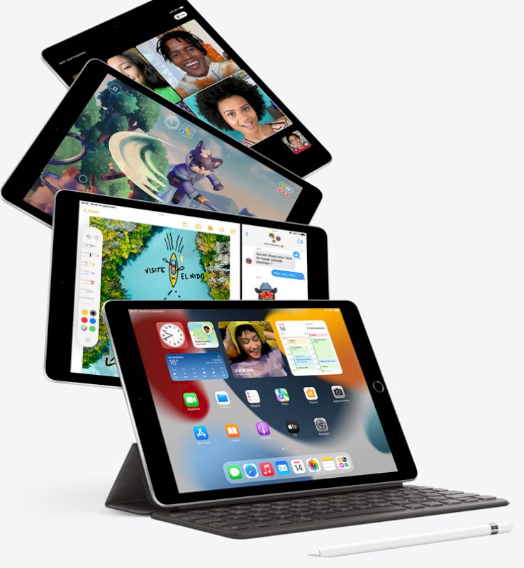 Apple 10.2-inch iPad Wi-Fi 9gen - tablette 64 Go sp grey *MK2K3FD/A*