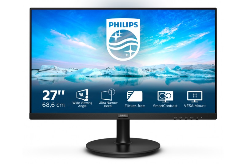 Ecran 27'' multimedia 4 ms HDMI VGA  * Philips V-line 271V8LA *