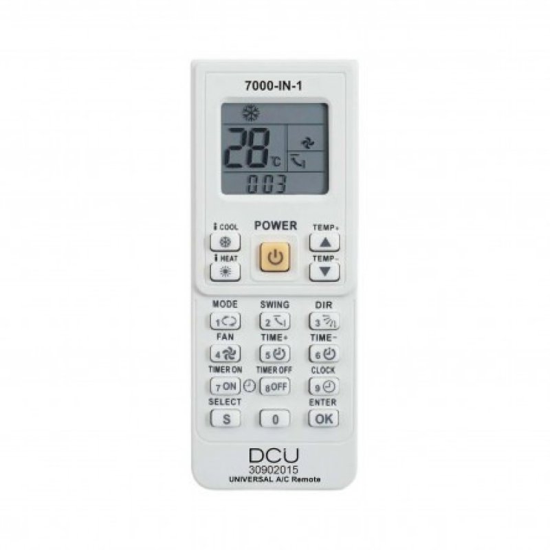 Télécommande universelle pour climatisation 7000 en 1 * 30902015 *