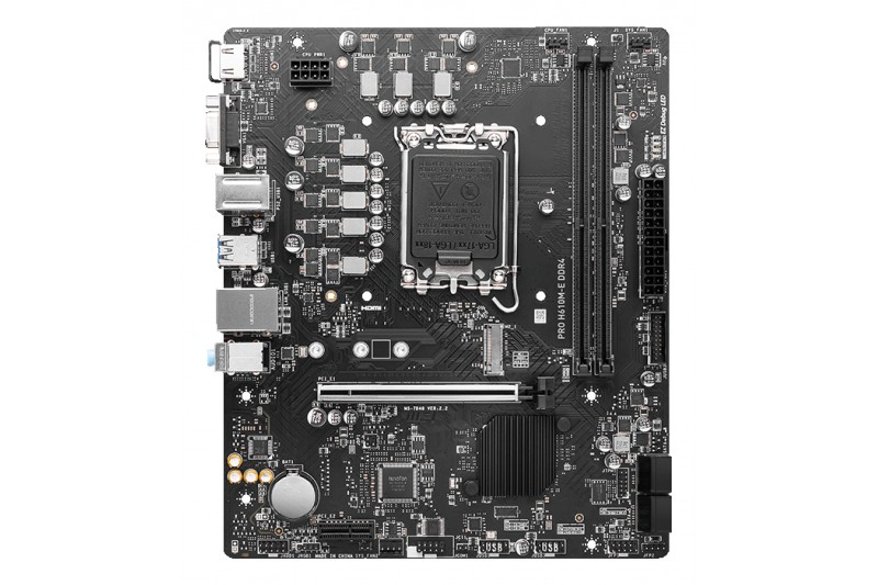 MSI PRO H610M-E DDR4 - CARTE-MÈRE - MICRO ATX - SOCKET LGA1700 - H610 MSI PRO H610M-E DDR4 - CARTE-MÈRE - MICRO ATX - SOCKET LGA1700 - H610