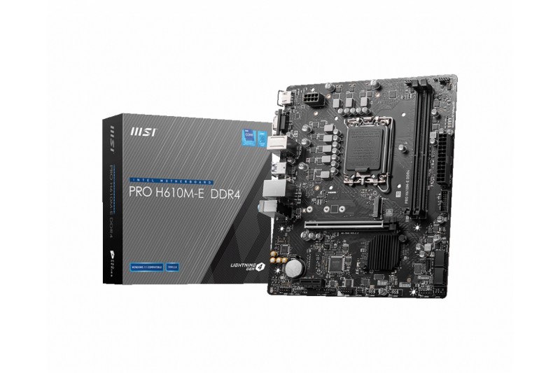 MSI PRO H610M-E DDR4 - CARTE-MÈRE - MICRO ATX - SOCKET LGA1700 - H610