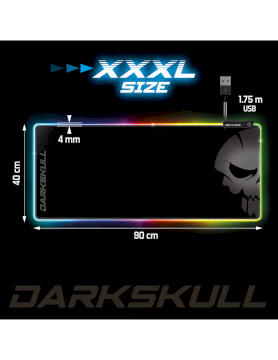 Tapis de Souris Darkskull Hub RGB - XXXL  * SOG-PADHXXRGB *