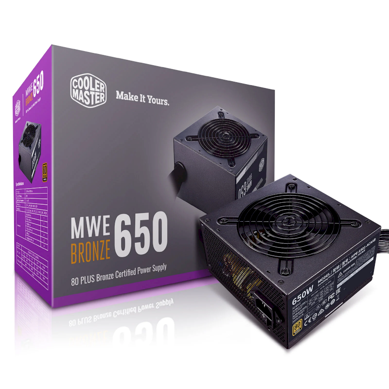 Alim ATX 650W Cooler Master MWE 650W V2 FM 80Plus Bronze *  MPE-6501-ACABW-BEU *