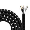 Organisateur de Cable en spirale 25mm - 2M noir * A151-0604 *