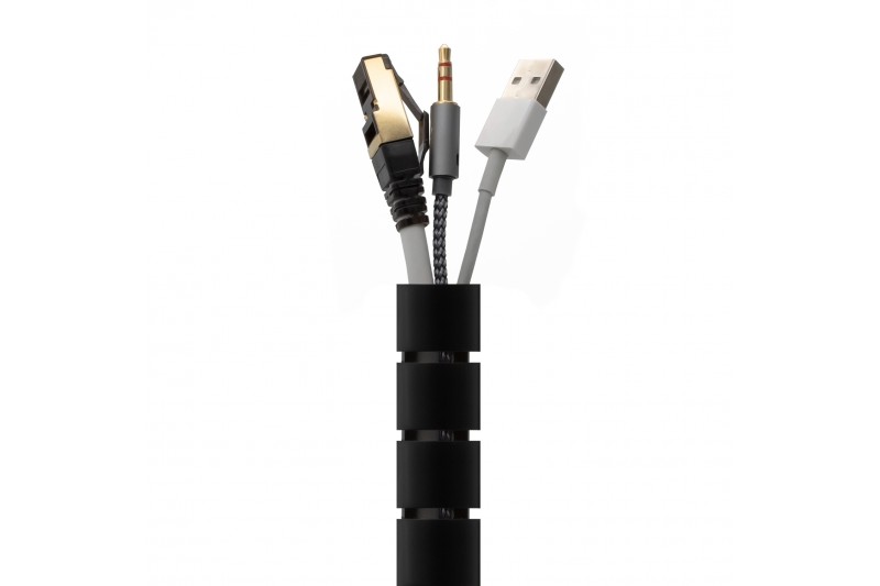 Organisateur de Cable en spirale 25mm - 2M noir * A151-0604 *