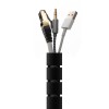 Organisateur de Cable en spirale 25mm - 2M noir * A151-0604 *
