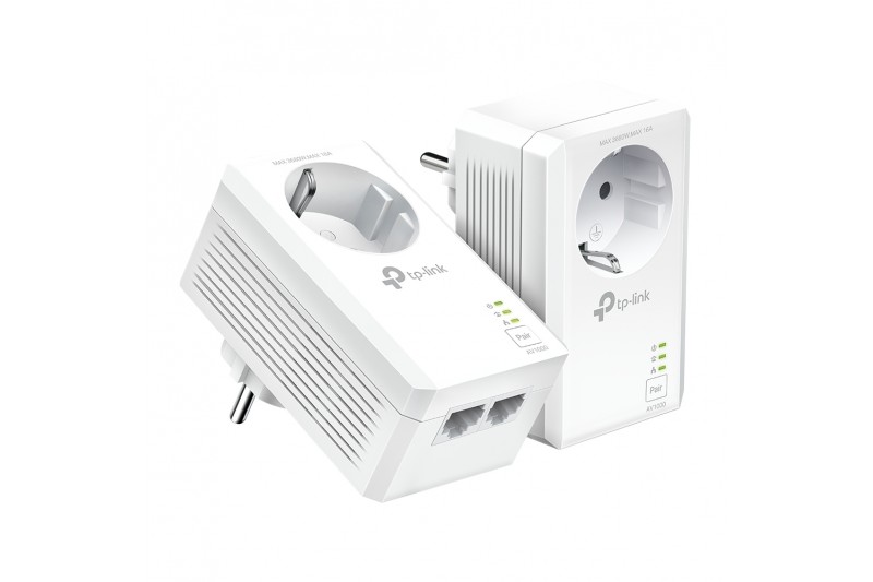TP-Link CPL 1000Mbps avec 2 Port Gigabit et Prise Intégrée * TL-PA7027P KIT *