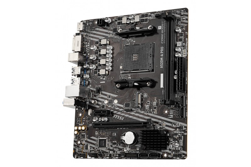 MSI A520M-A PRO - CARTE-MÈRE - MICRO ATX - SOCKET AM4 - AMD A520 MSI A520M-A PRO - CARTE-MÈRE - MICRO ATX - SOCKET AM4 - AMD A520