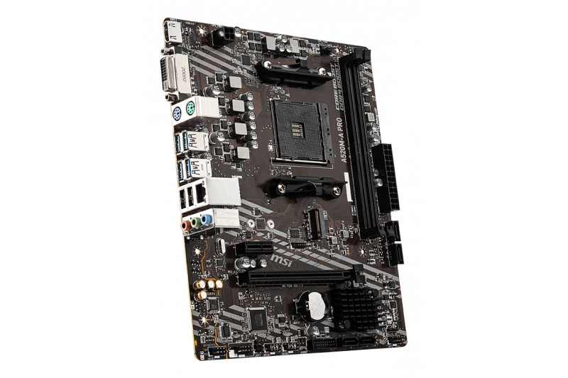 MSI A520M-A PRO - CARTE-MÈRE - MICRO ATX - SOCKET AM4 - AMD A520 MSI A520M-A PRO - CARTE-MÈRE - MICRO ATX - SOCKET AM4 - AMD A520