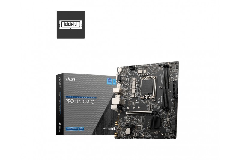 MSI PRO H610M-G DDR5 - CARTE-MÈRE - MICRO ATX - SOCKET LGA1700 - H610