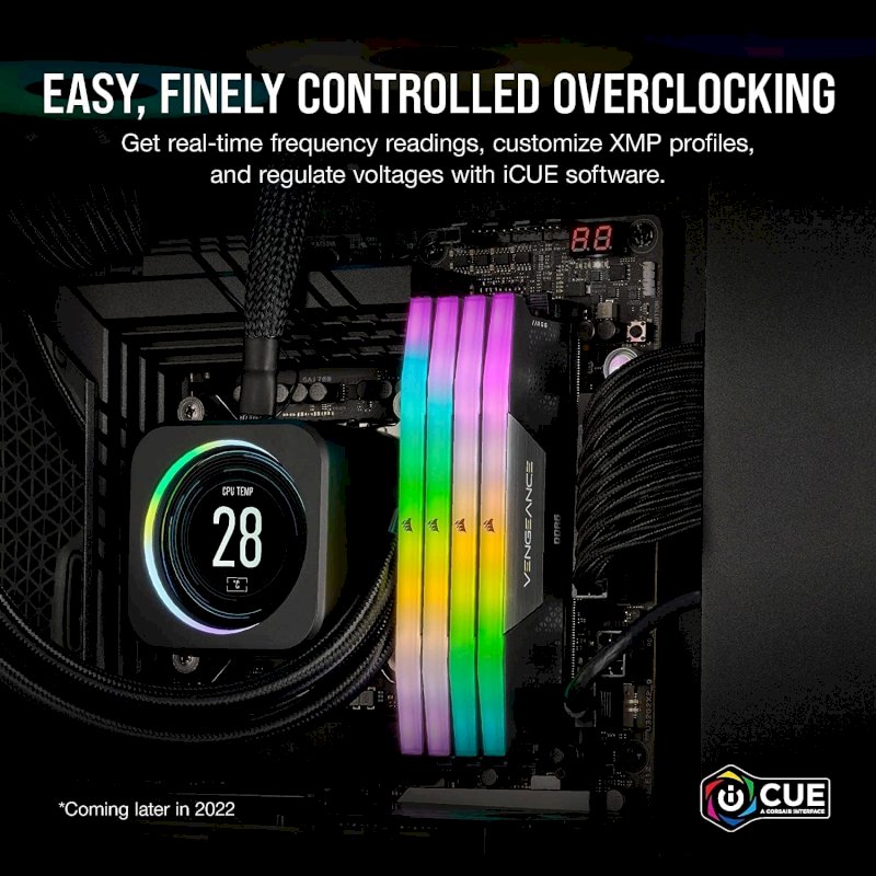 Mémoire DDR5 6000 2 x 16Go * CORSAIR VENGEANCE RGB PRO CMH32GX5M2E6000C36*