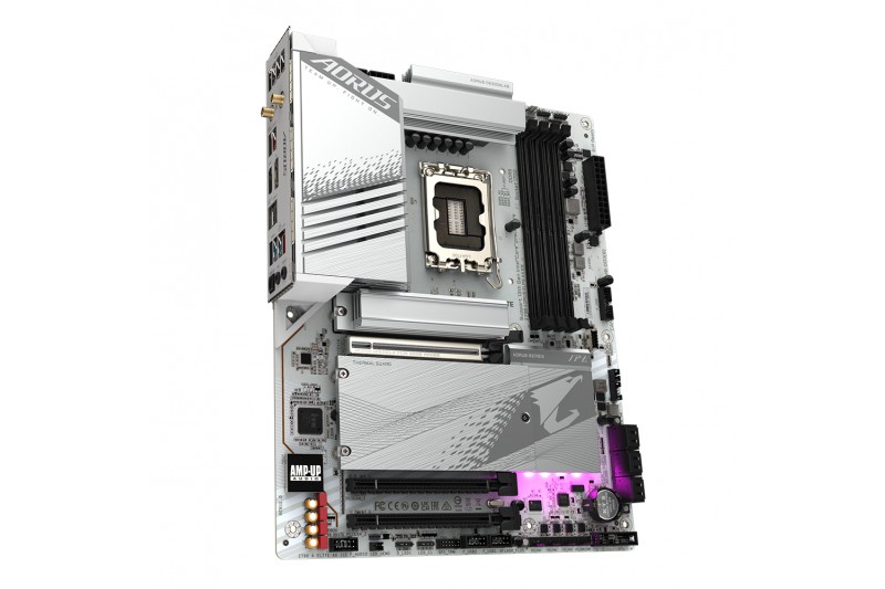 GIGABYTE Z790 AORUS ELITE AX ICE LGA1700  M.2 Z790 DDR5 proc serie12/13/14 Blanc