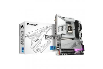 GIGABYTE Z790 AORUS ELITE AX ICE LGA1700  M.2 Z790 DDR5 proc serie12/13/14 Blanc