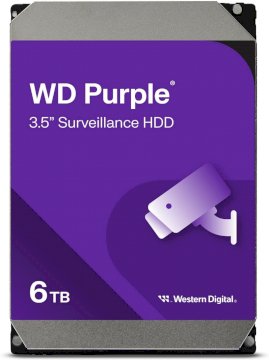 DD Interne 3,5  6To SATA3 - 256Mo Purple *Western Digital WD64PURZ*
