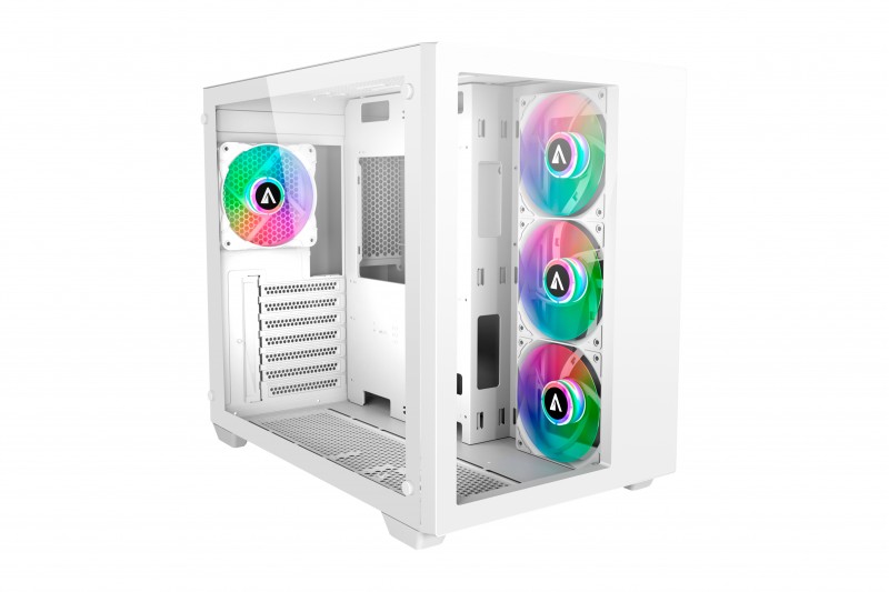 Boitier PC ABYSM ATX Danube Sava 285 BX203 Blanc 4ventilo * AB128513  *