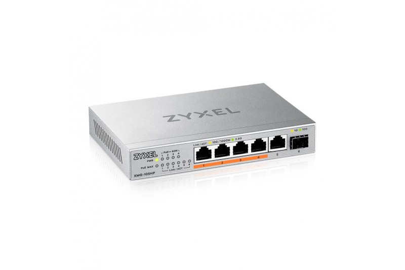 Zyxel XMG-100 Series XMG-105HP - switch 5 ports POE 2.5G Zyxel XMG-100 Series XMG-105HP - switch 5 ports POE 2.5G
