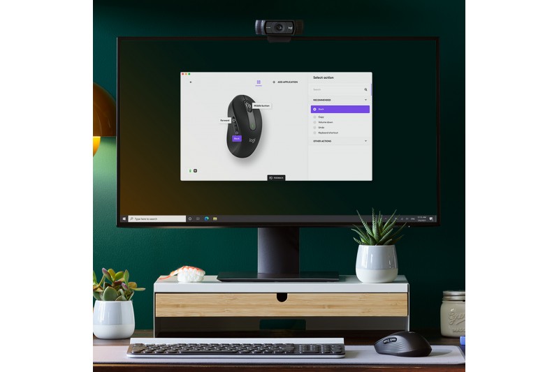 Logitech Signature M650 L souris grande taille Bluetooth, 2.4 GHz graphite