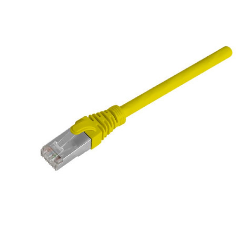 Cable réseau cat.6 FTP Jaune 2 m RJ45 certifié 2012680