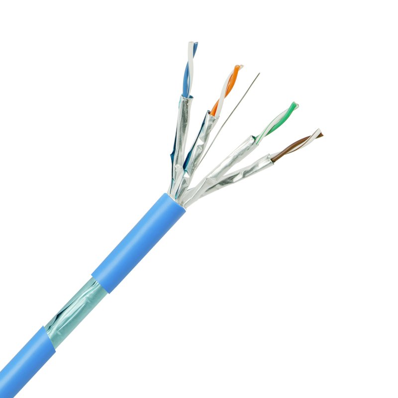 HsD - Câble monobrin - Cat6a F/FTP - 4 paires bleu LSZH Dca - 500m * 3050490 *