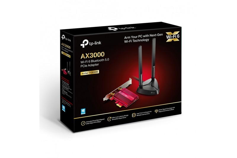 TP-Link Archer TX3000E - PCIe WIFI 6 et Bluetooth