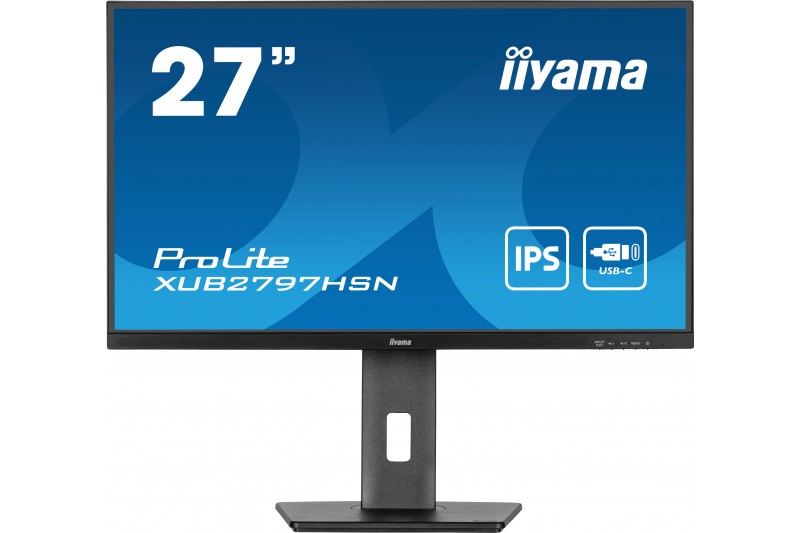 Ecran 27 1 ms DP HDMI mult Noir Station USB-C * iiyama ProLite XUB2797HSN-B1 * Ecran 27 1 ms DP HDMI mult Noir Station USB-C * iiyama ProLite XUB2797HSN-B1 *
