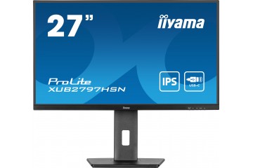 Ecran 27 1 ms DP HDMI mult Noir Station USB-C * iiyama ProLite XUB2797HSN-B1 *