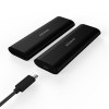 Boîtier externe SSD M.2 SATA/NVMe 10Gbps USB C 3.1 Gen2 noir * ASM2-014B *