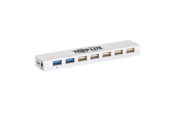 Tripp Lite 7-Port USB 3.0 / USB 2.0 Combo Hub - USB Charging, 2 USB 3.0 & 5 USB