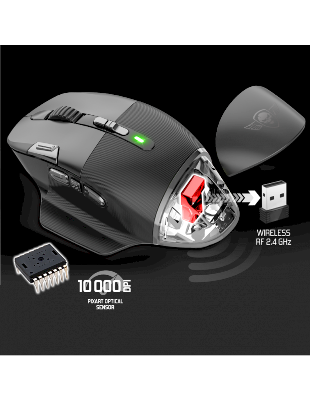 Souris sans fil Spirit Of Gamer XPERT-M800 WIRELESS 10000 DPI RGB * S-XM800RF *