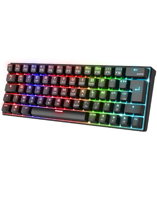 Clavier sans fil gamer retroeclairage Mecanique *Spirit of Gamer CLA-XK200BK*