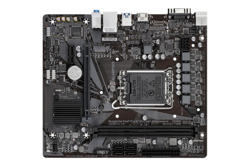 GIGABYTE H610M H V2 mATX LGA1700 USB3.2 M.2 H610 DDR5 HDMI