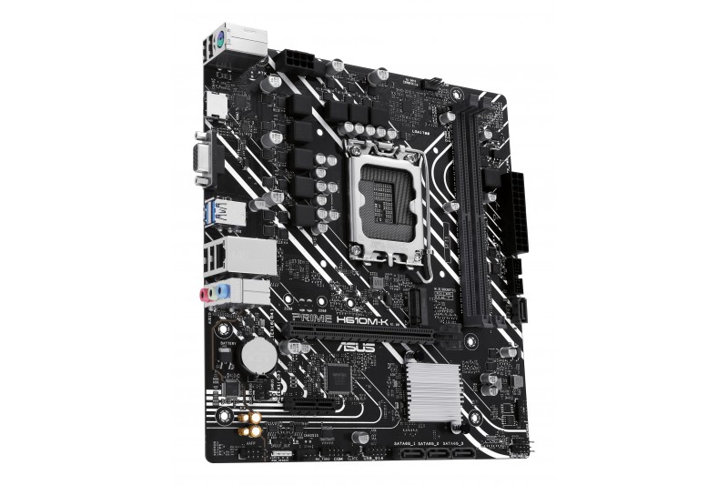 ASUS H610M-K DDR5 - carte-mère - mATX - Socket LGA1700 - H610 proc serie 12