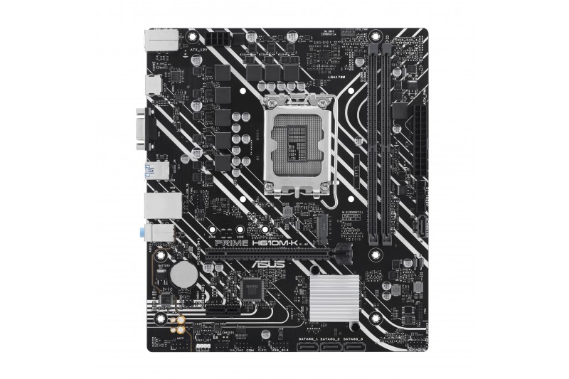 ASUS H610M-K DDR5 - carte-mère - mATX - Socket LGA1700 - H610 proc serie 12