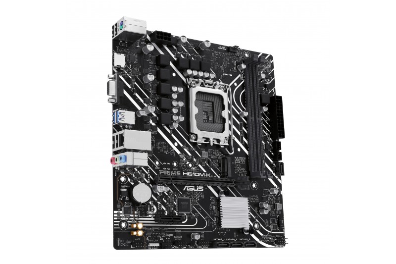 ASUS H610M-K DDR5 - carte-mère - mATX - Socket LGA1700 - H610 proc serie 12