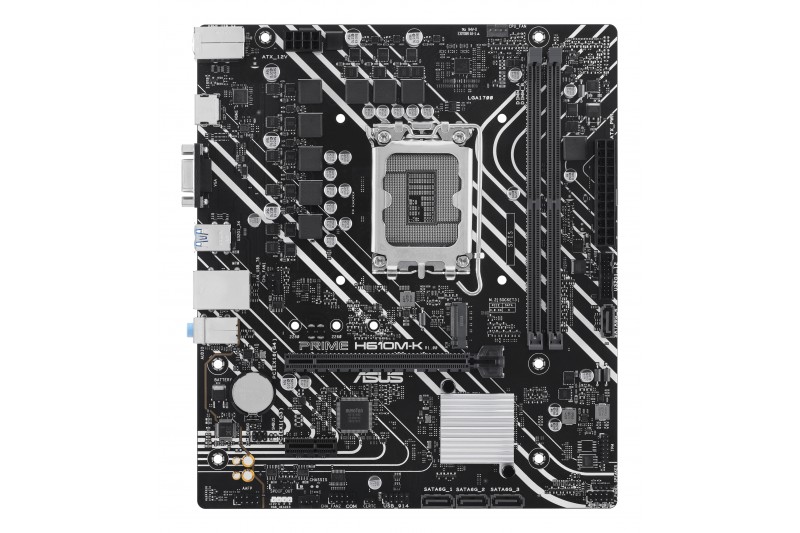 ASUS H610M-K DDR5 - carte-mère - mATX - Socket LGA1700 - H610 proc serie 12 ASUS H610M-K DDR5 - carte-mère - mATX - Socket LGA1700 - H610 proc serie 12