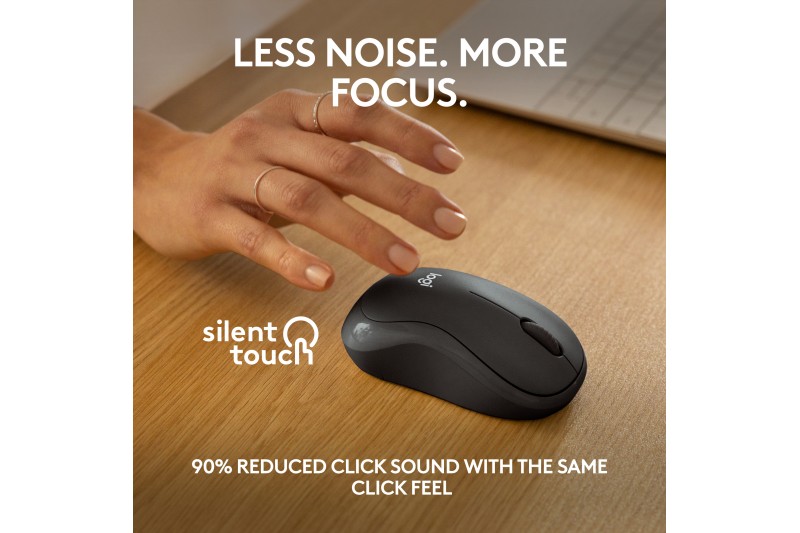 Logitech M240 Silent -  - souris - 2.4 GHz Bluetooth - noir * 910-007119*